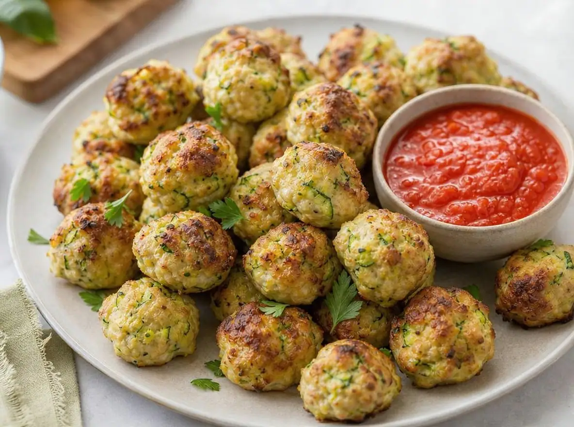 Kyllingefrikadeller med squash