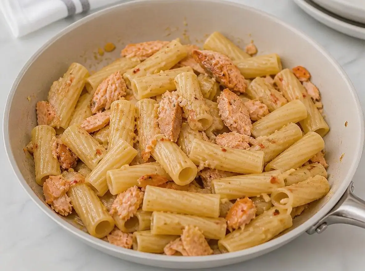 Pasta med laks uden fløde – trin 8