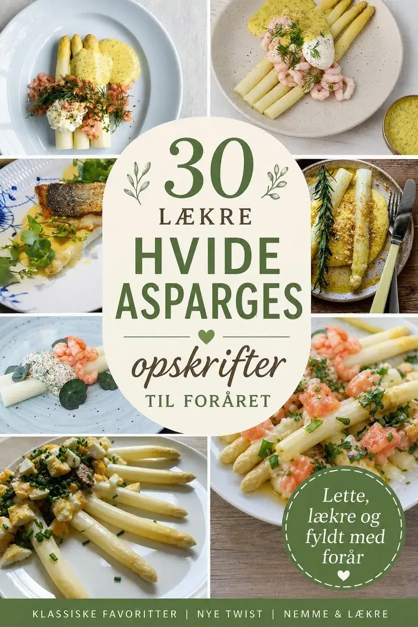 30 lækre hvide asparges opskrifter til foråret