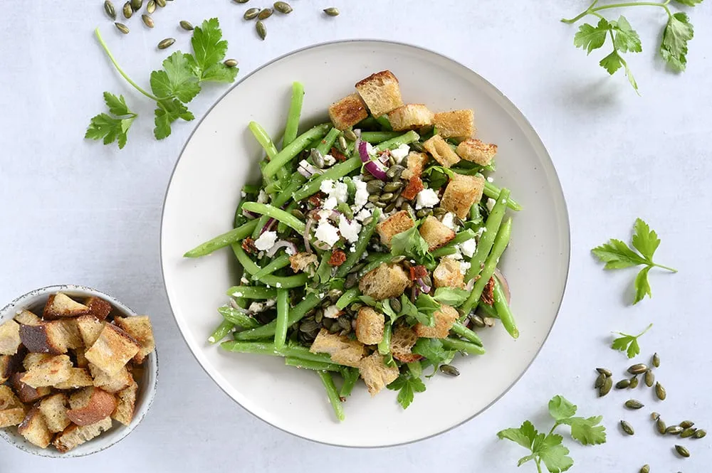 Bønnesalat med grønne bønner