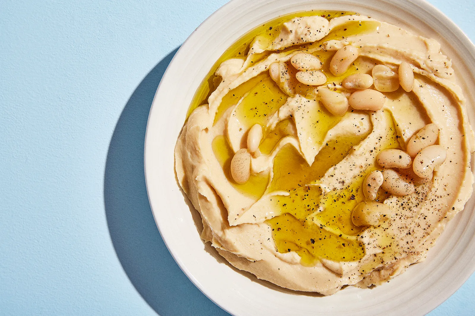 Hummus på hvide bønner