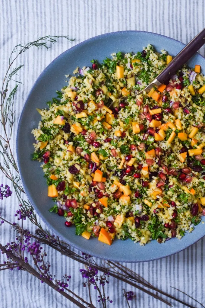 Julesalat med bulgur og julens frugter og grønt