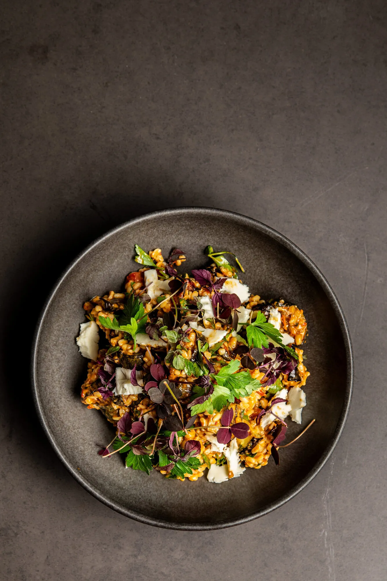 Bulgursalat med grillet grønt