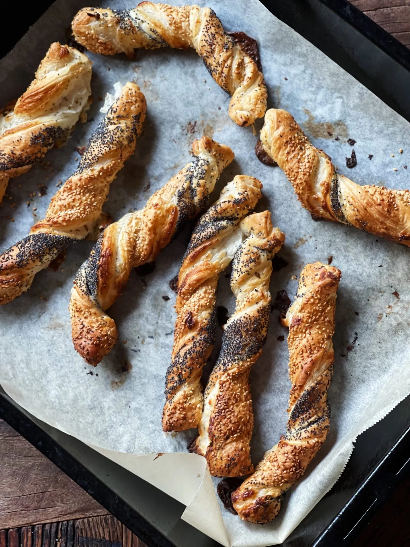 Frøsnappere med butterdej