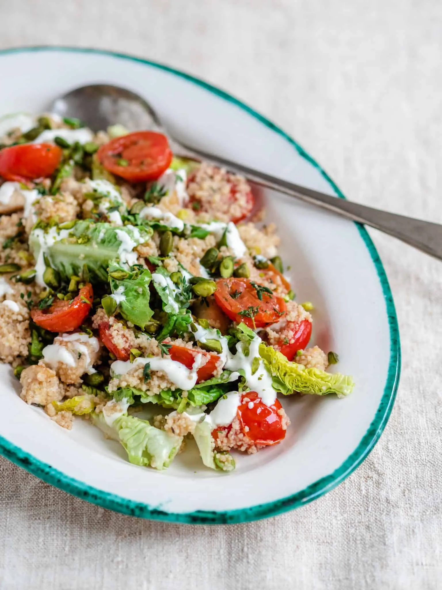 Lun couscous salat med kylling
