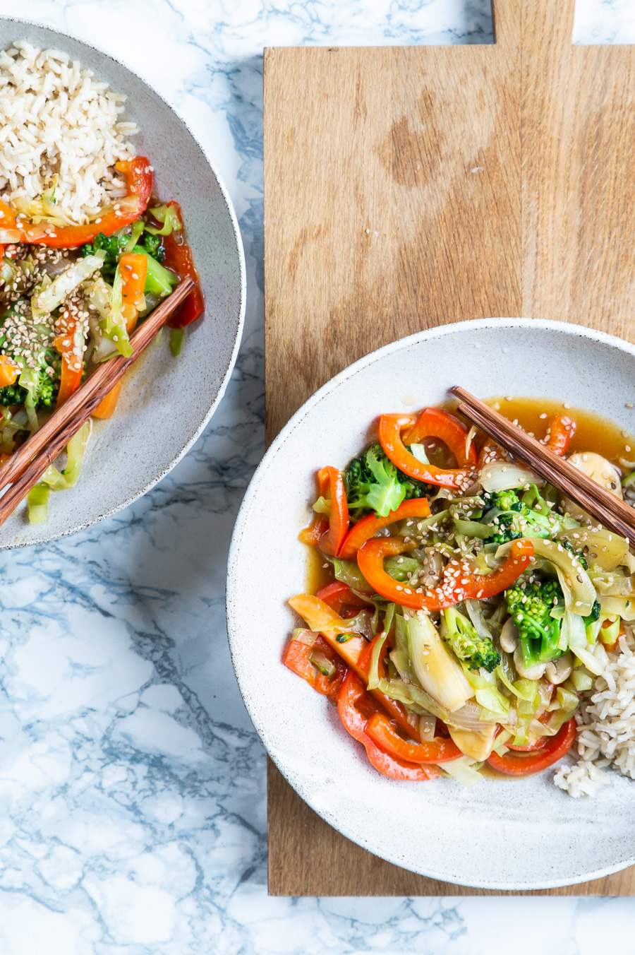Vegetarisk stir fry