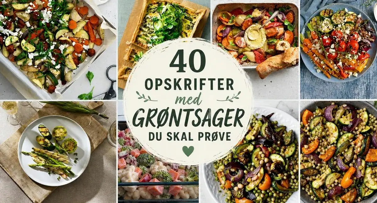 40 farverige opskrifter med grøntsager