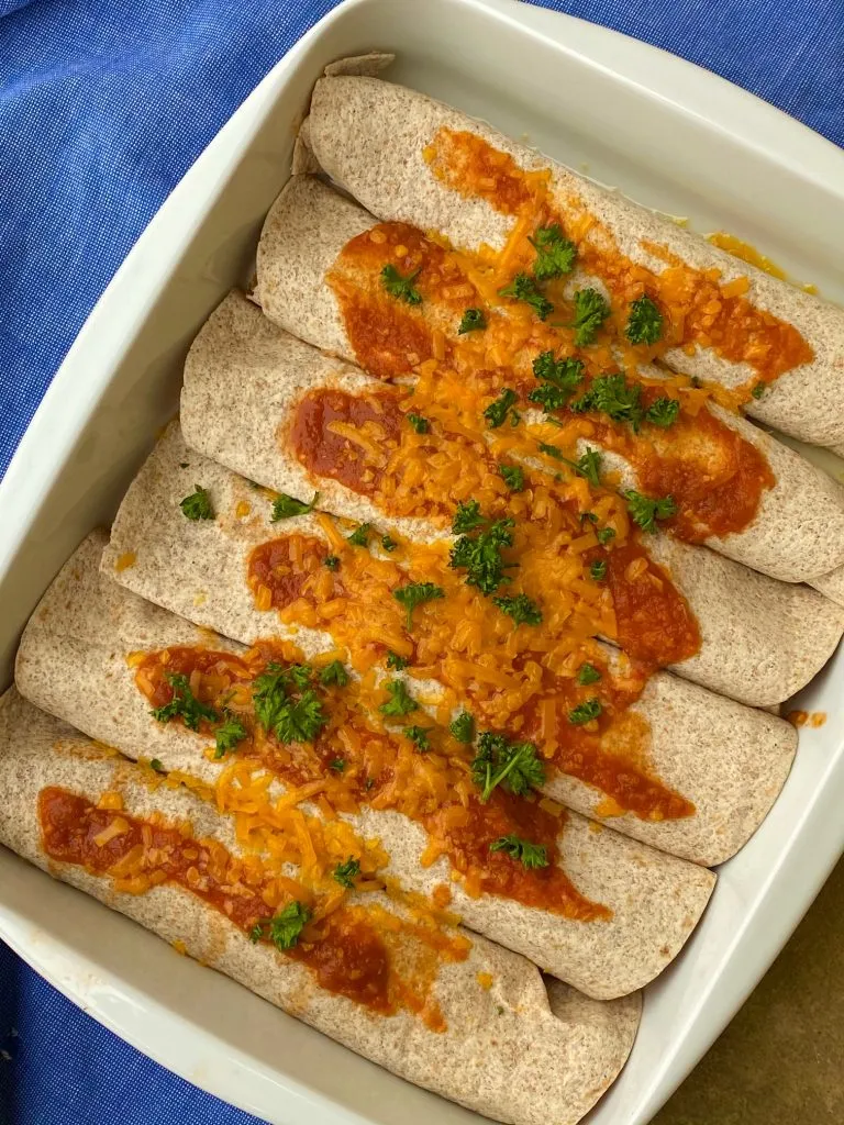 Enchiladas med oksekød