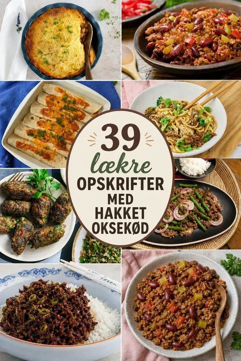 39 lækre opskrifter med hakket oksekød