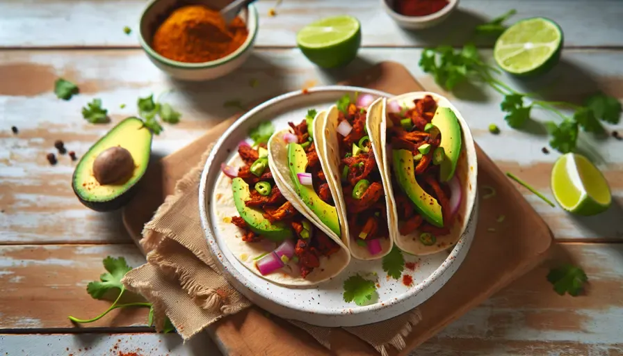 Krydret sprøde jackfruit tacos