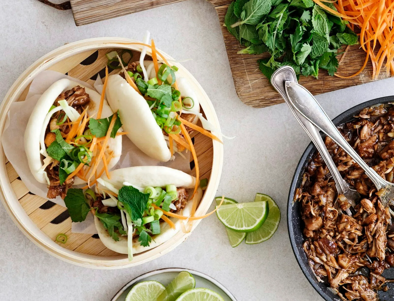 Bao med pulled jackfruit