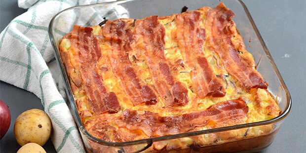 Kartoffelfad med bacon