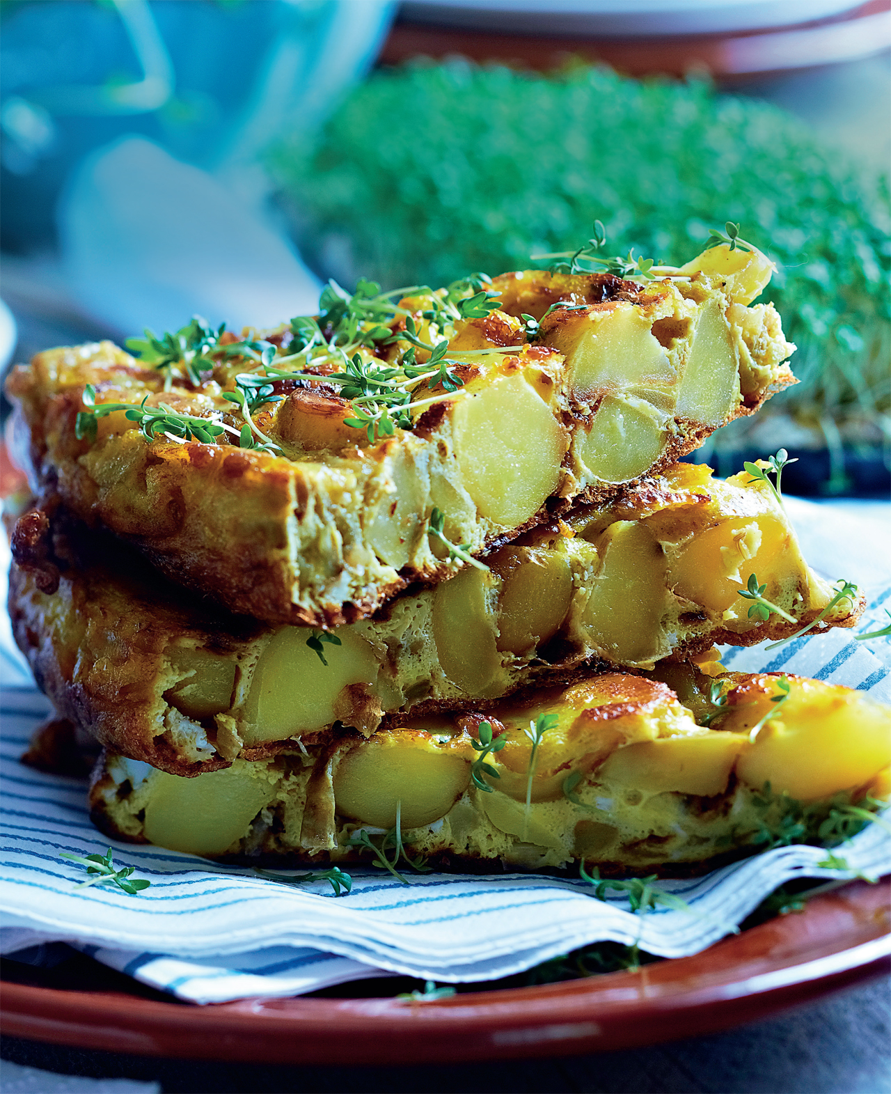 Spansk tortilla med løg og kartofler