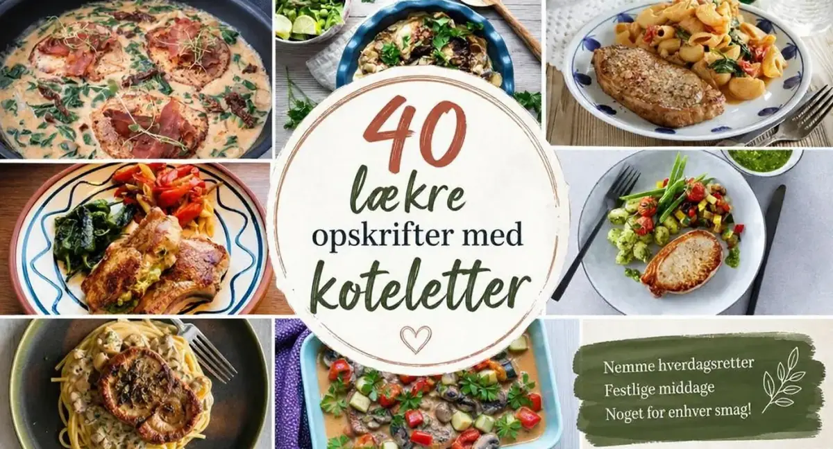 40 lækre opskrifter med koteletter