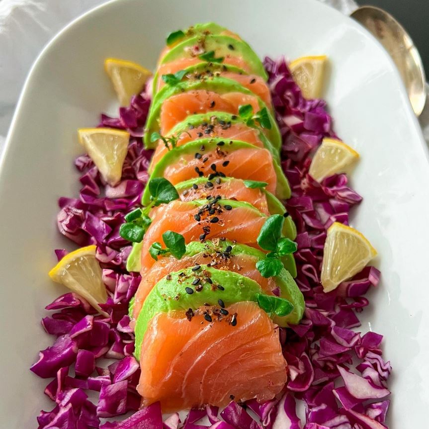 Laks royale med avocado