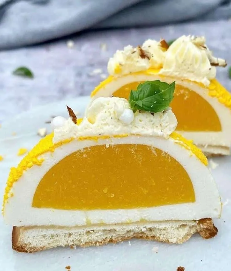 Små forårskager med citron og mango
