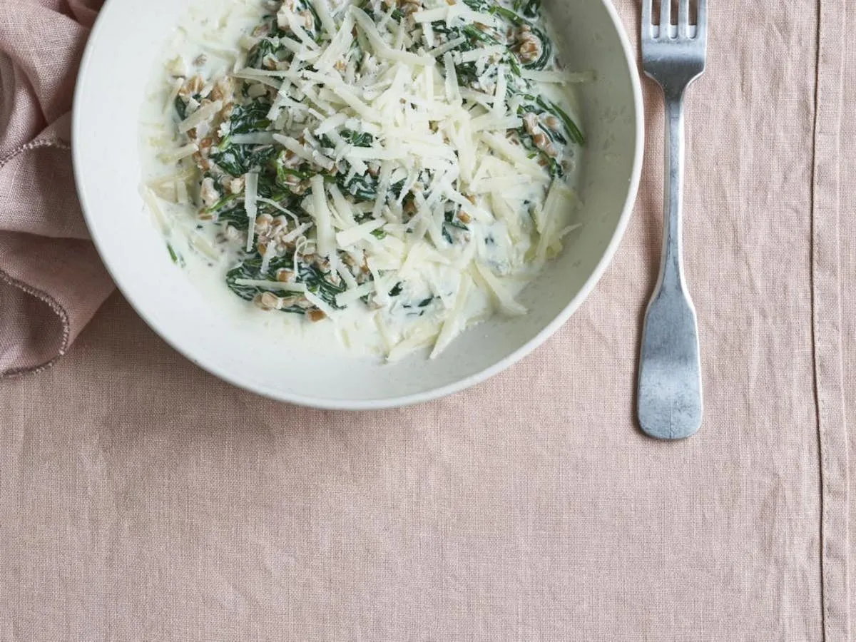 Bygotto med spinat og mascarpone