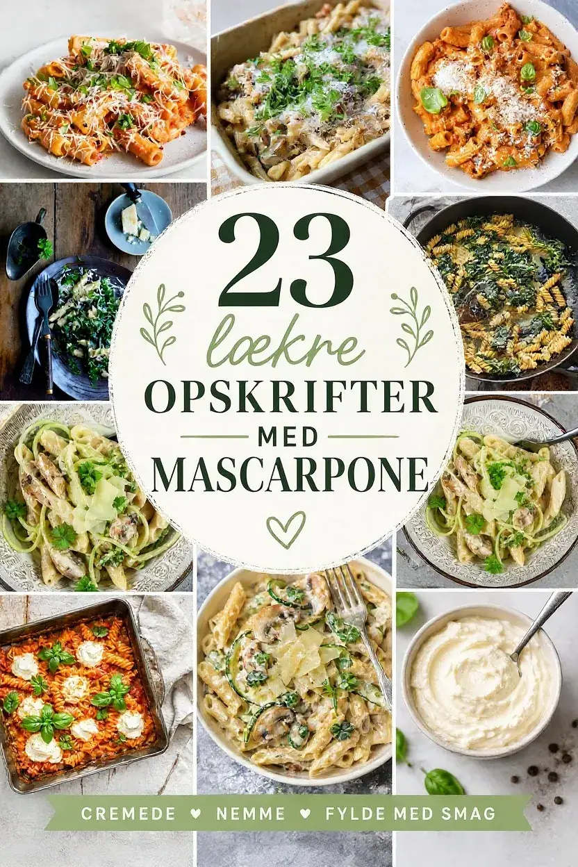 23 lækre opskrifter med mascarpone