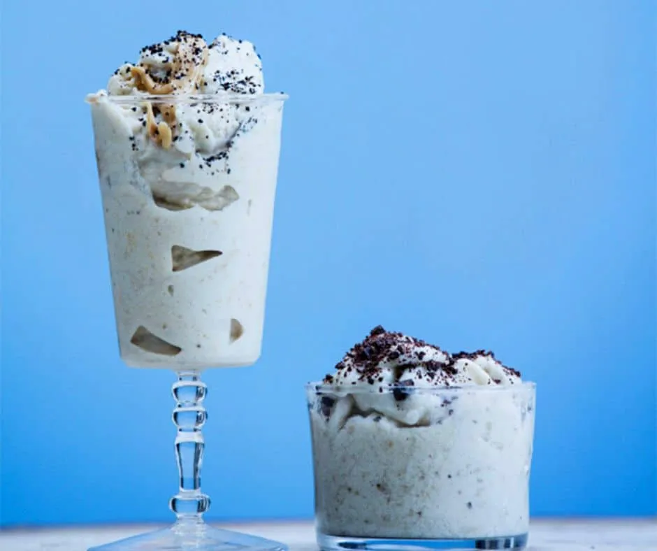 Banan-softice med peanutbutter