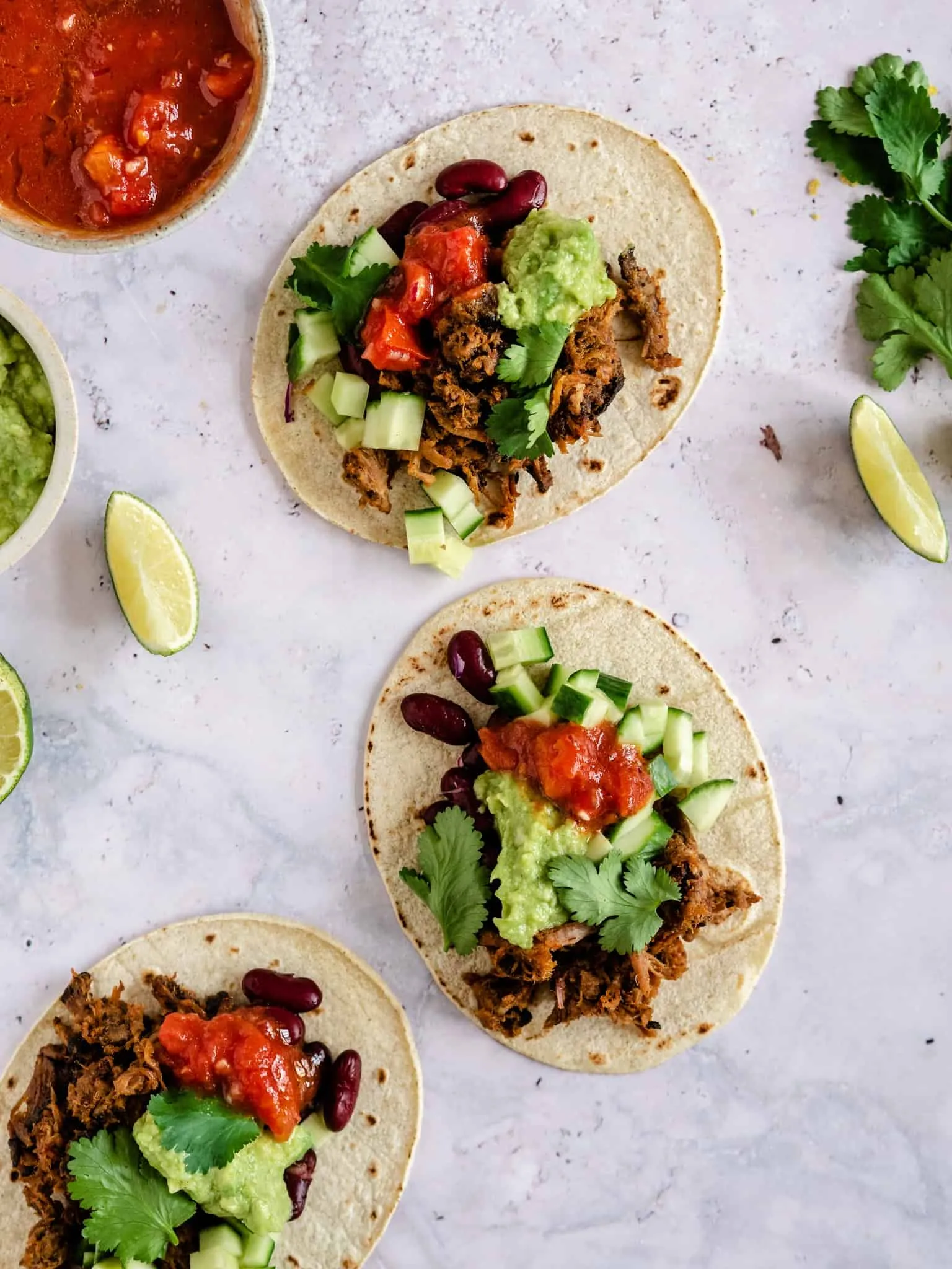 Tacos med pulled pork