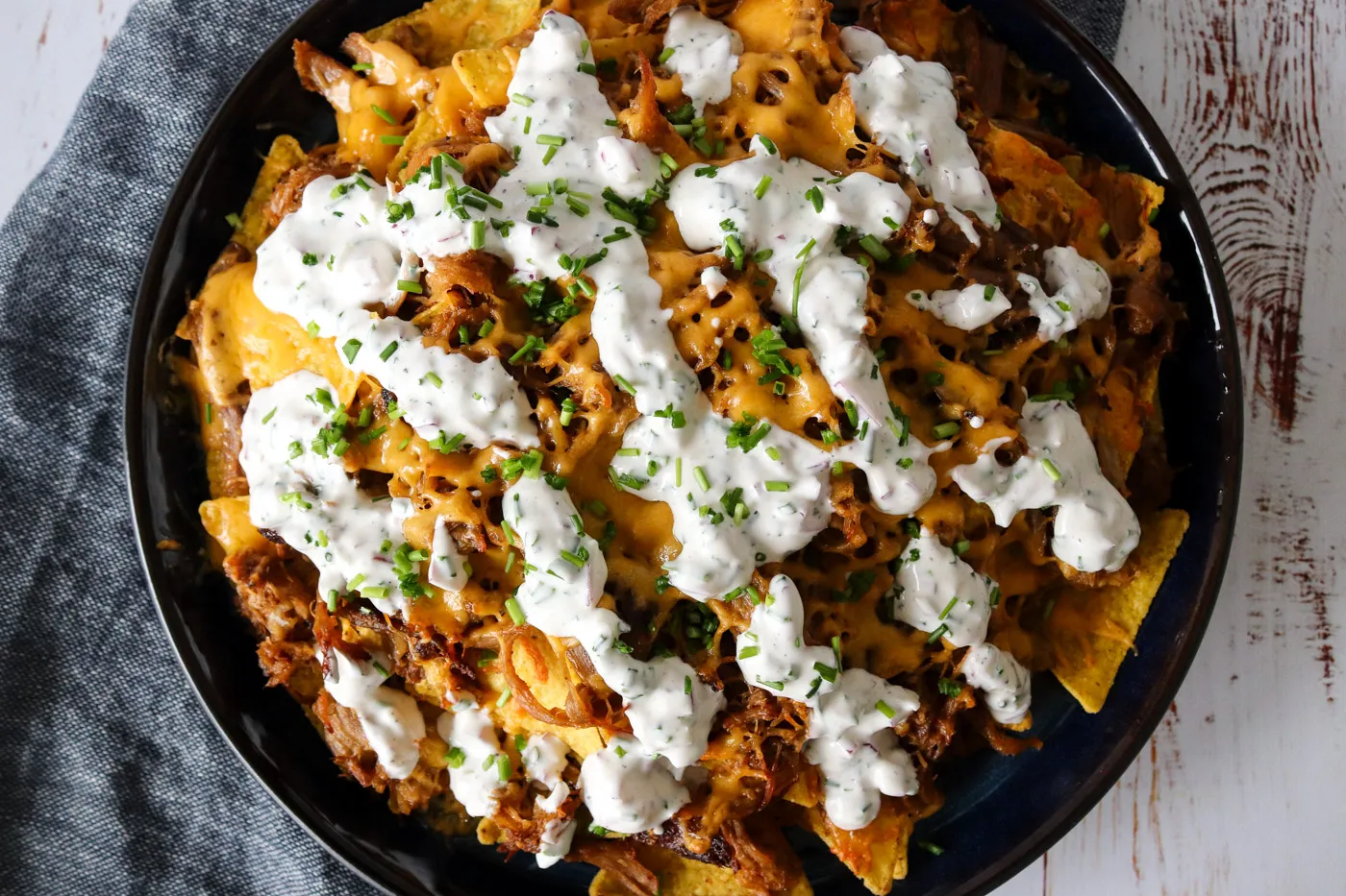 Pulled pork nachos