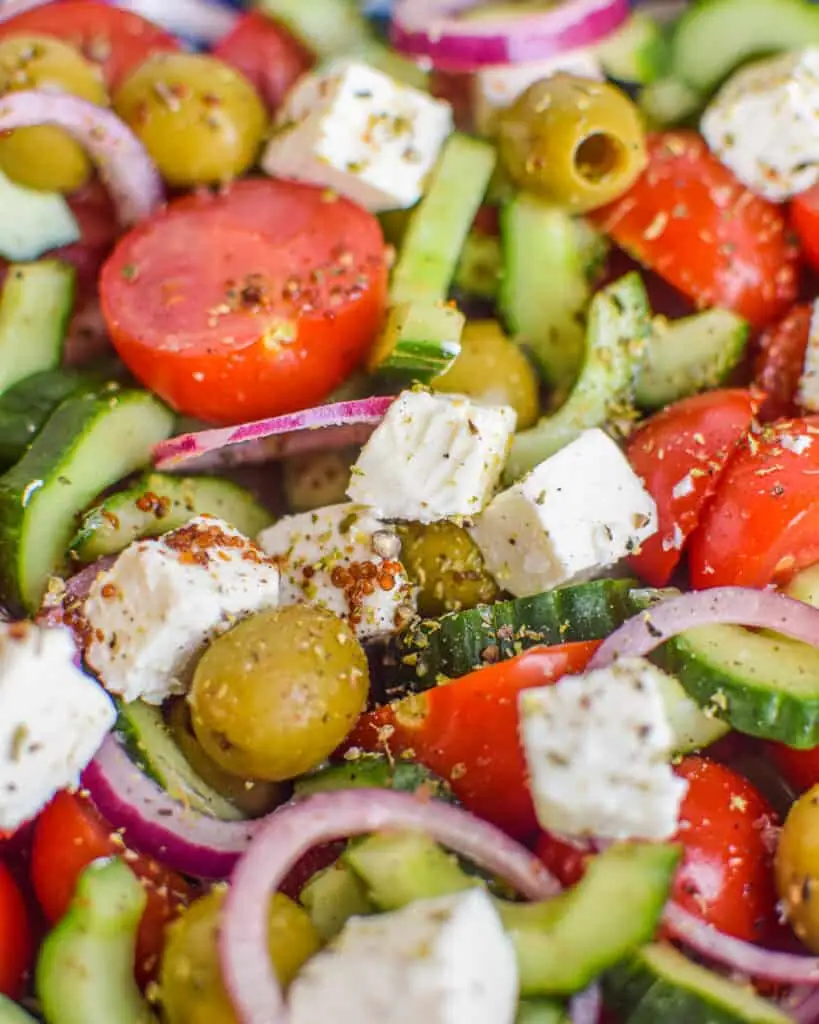 Græsk salat med feta