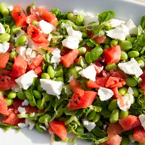 Sommersalat med vandmelon og feta