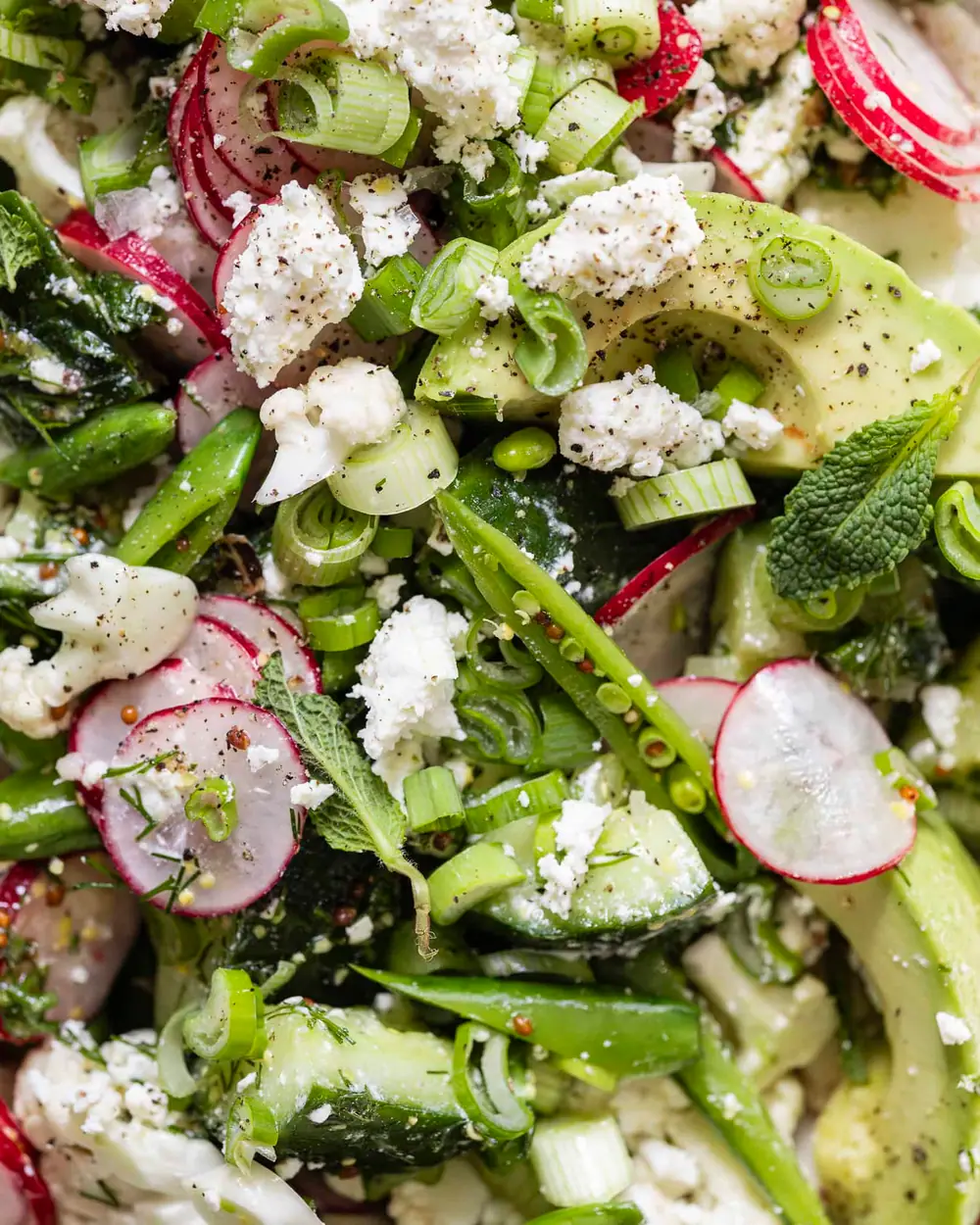 Grøn salat med feta