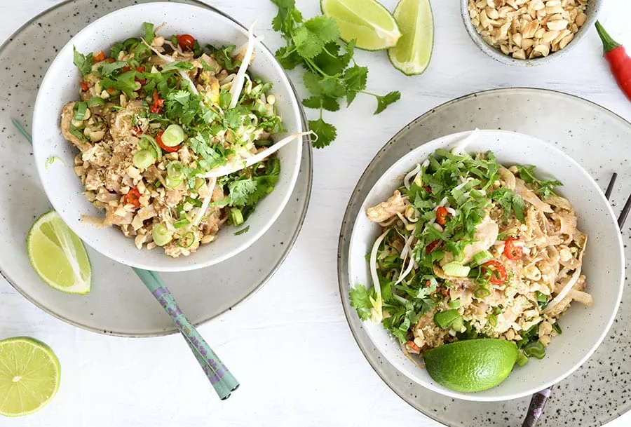 Pad Thai med kylling